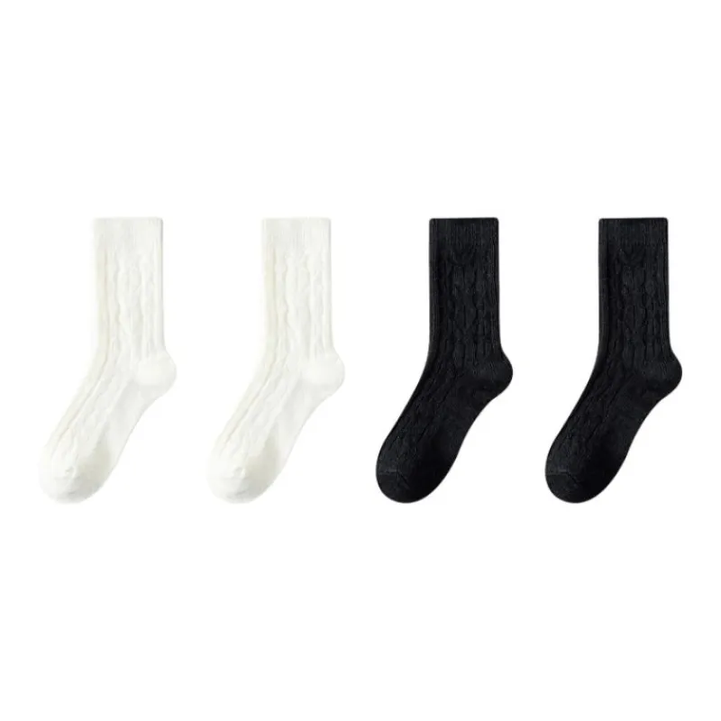 MIIOW Mid Calf Socks Women's Combo Set-14