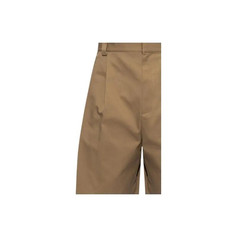 Bottega Veneta Gabardi Shorts Knitted Sweatpants Men's Brown-6