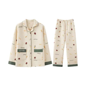 Lan Miao Pajama Set Women's Apricot