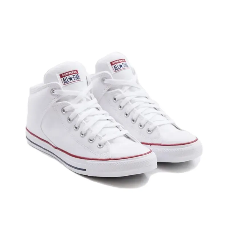 Converse Chuck Taylor All Star Anti Slip Wear Resistant Mid Top Canvas Shoes Unisex White-2