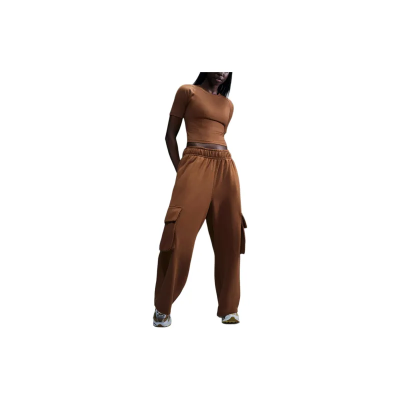 Nike Sportswear Women's Low-Rise Oversized French Terry Open-Hem Pants-1