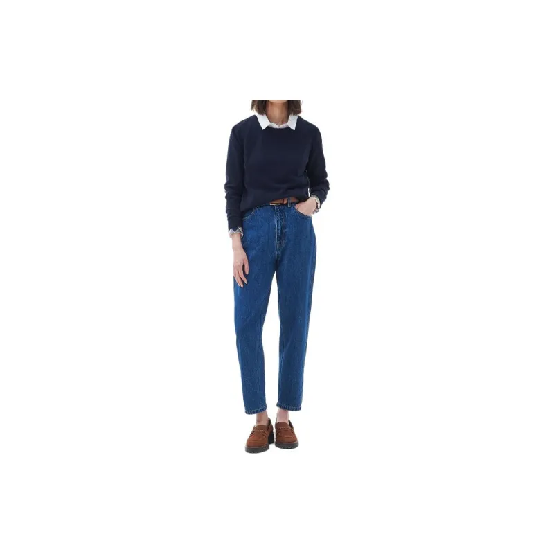 BARBOUR Pendle Knitted Jumper Sweater Women's Blue-1
