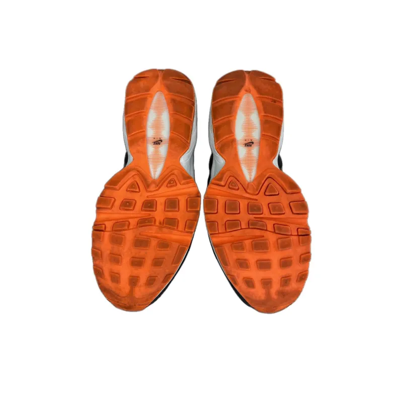 Nike Air Max 95 White Orange Metallic Silver GS-2