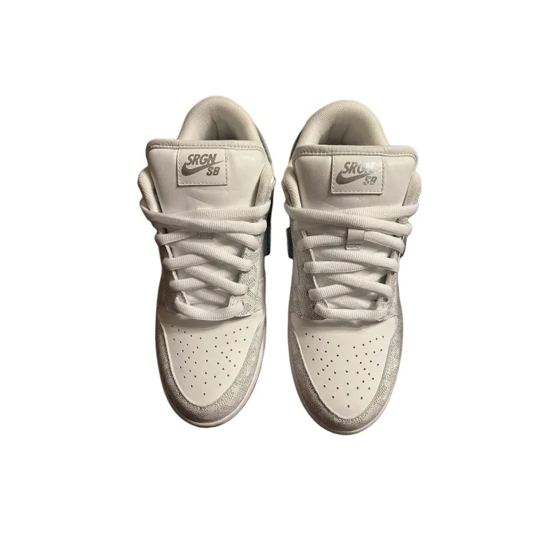 Nike X The Shoe Surgeon Dunk Sb White Diamond Lux 'White Grey'-2