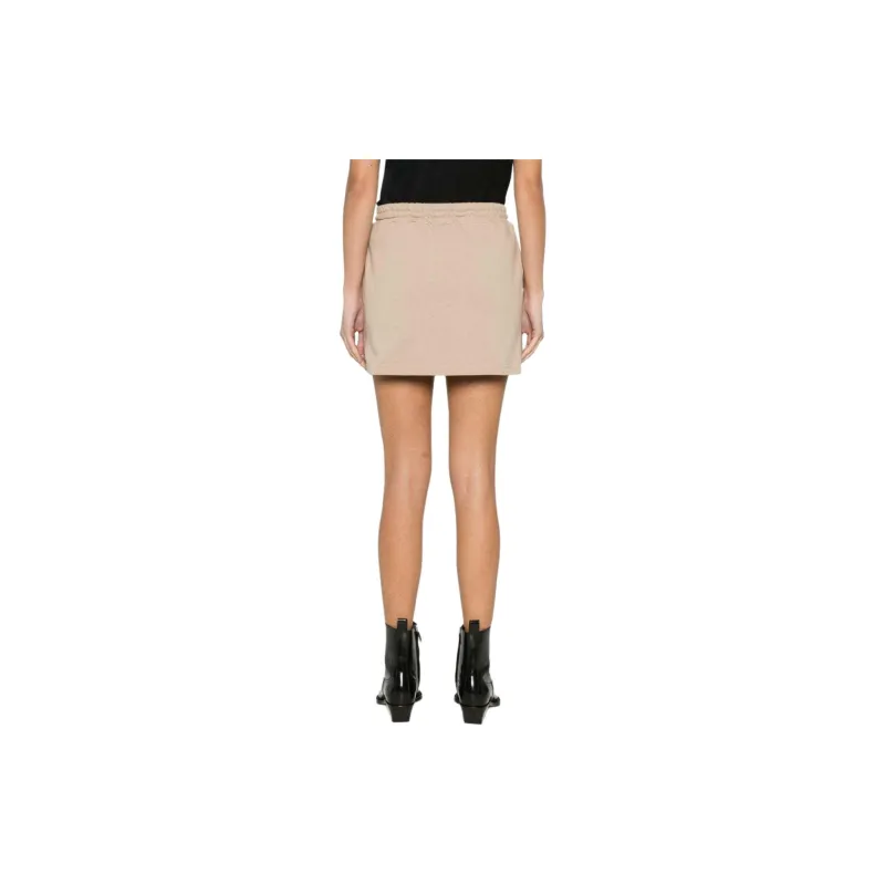 MSGM Logo Embroidered Drawstring Mini Skirt-2