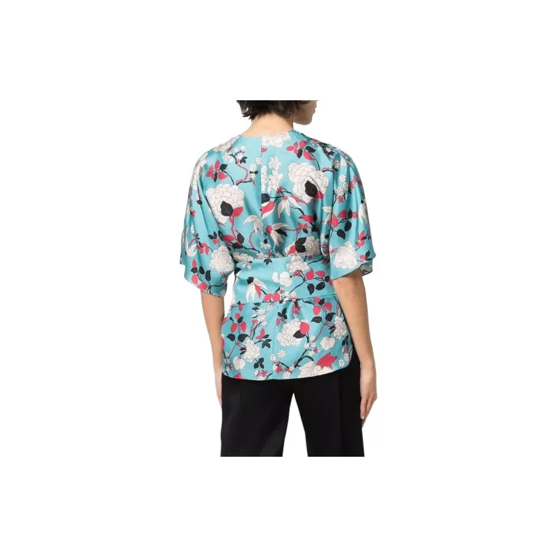 Alberto Biani Floral print Silk Blouse-4