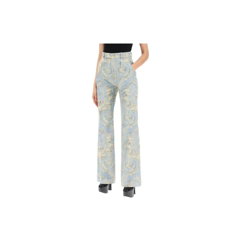 Vivienne Westwood Allover Floral Print Flared Pants-2