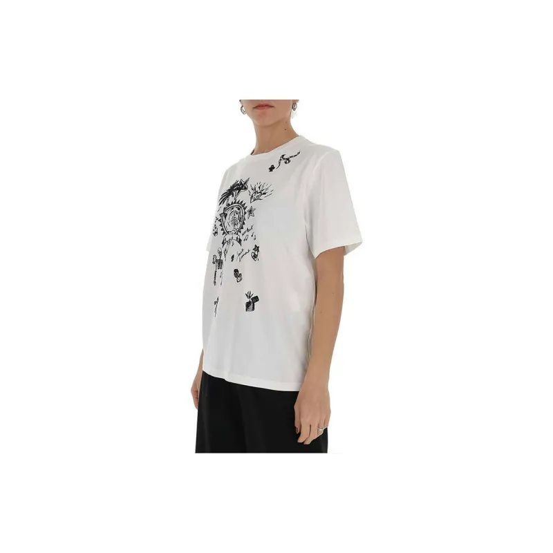 SAINT LAURENT T Shirts Women's White-4