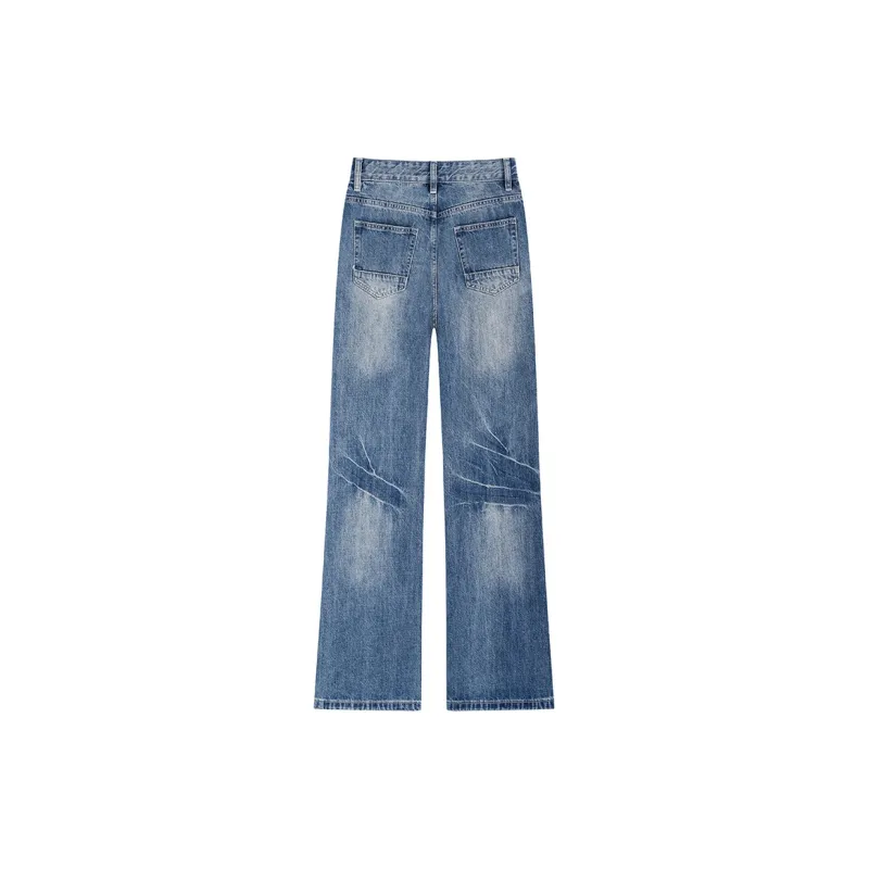 SNZX Jeans Women's Vintage Blue Pants-1
