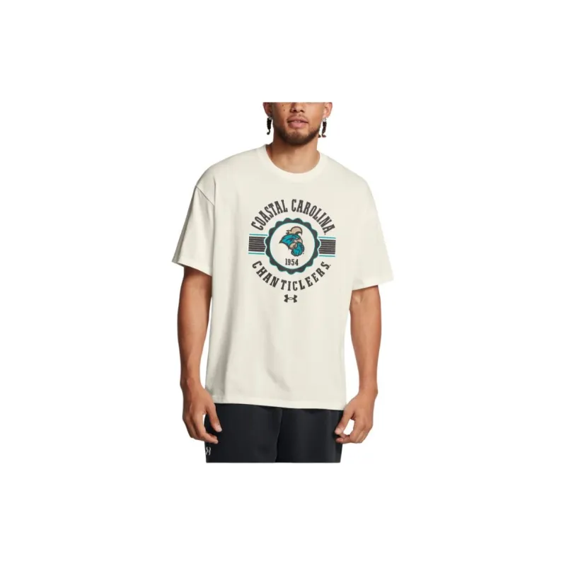 Under Armour CollegiateGameday Heavyweight Performance Cotton Oversized T-Shirt Men's White-2