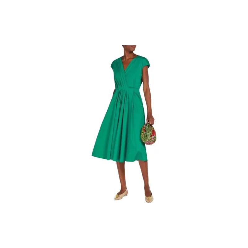 WEEKEND MaxMara Short Sleeved Dress Women's Dark Green-2