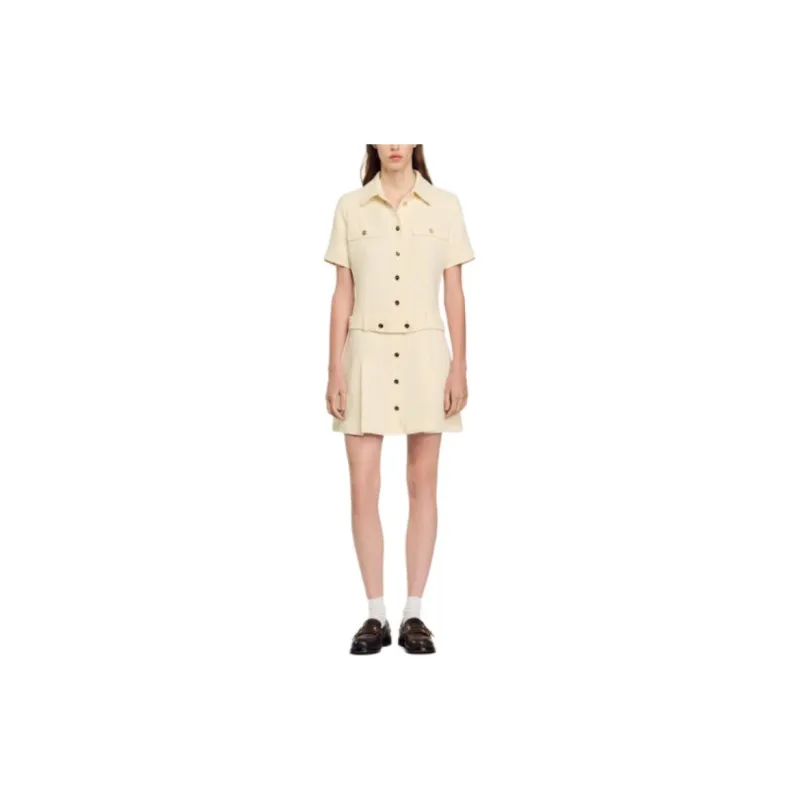 Sandro Tweed Mini Dress-1