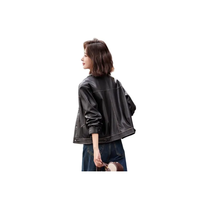 Yi Mengyuan Leather Jacket Women's-1