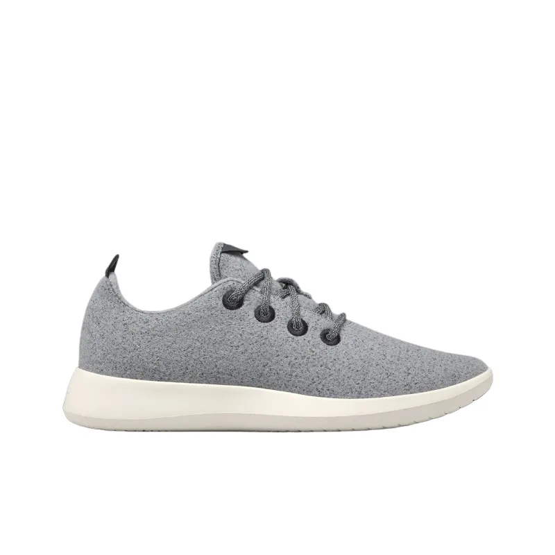 Allbirds Wool Runner Slip-Resistant Breathable Low-Top Sports Casual Shoes Men's Water Mist Ash-1