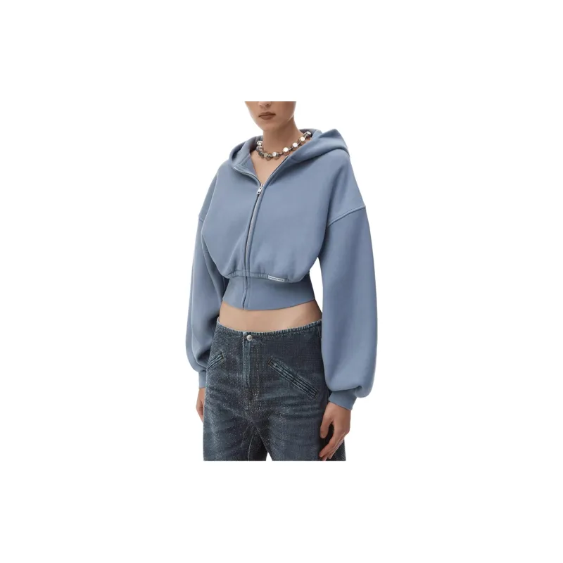 Alexander Wang FW24 Sweatshirt Women's Washed Vintage Blue-3