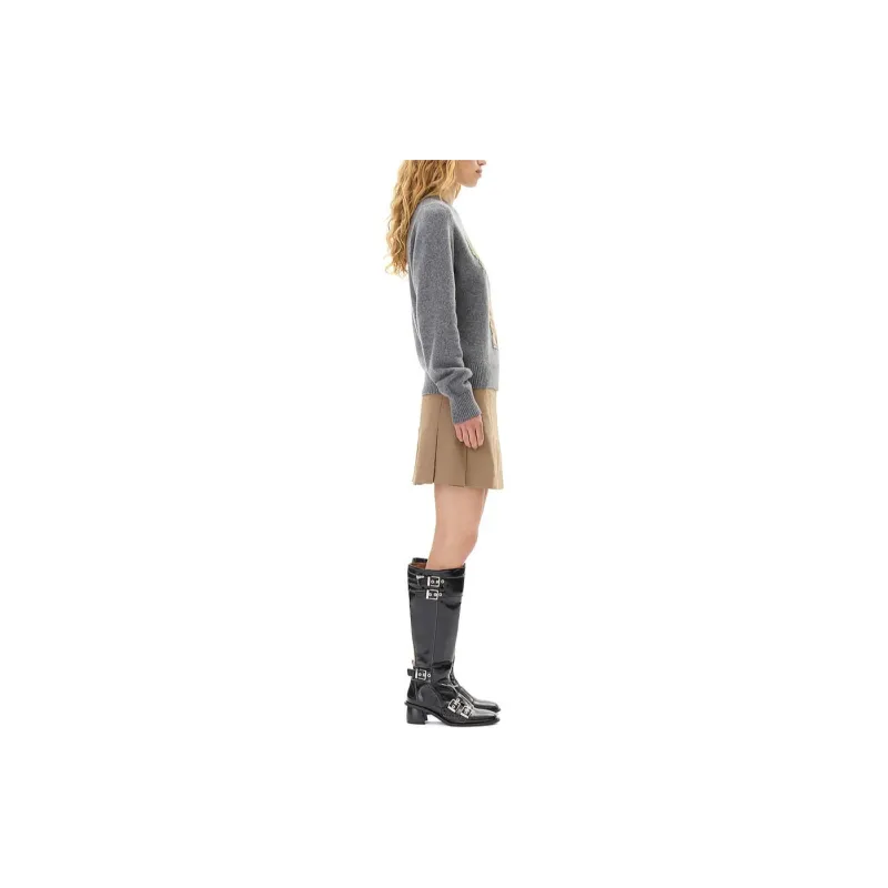 GANNI Graphic bunny Sweater-3