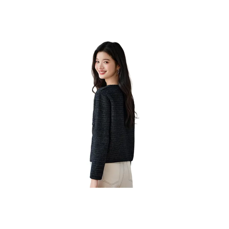 CARBAMMI Velvet feel Coat Women's Black-2