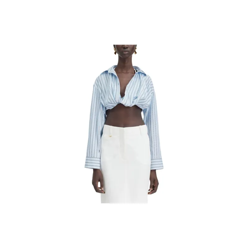 Jacquemus La Chemise Bahia Courte Shirt 100 White-1