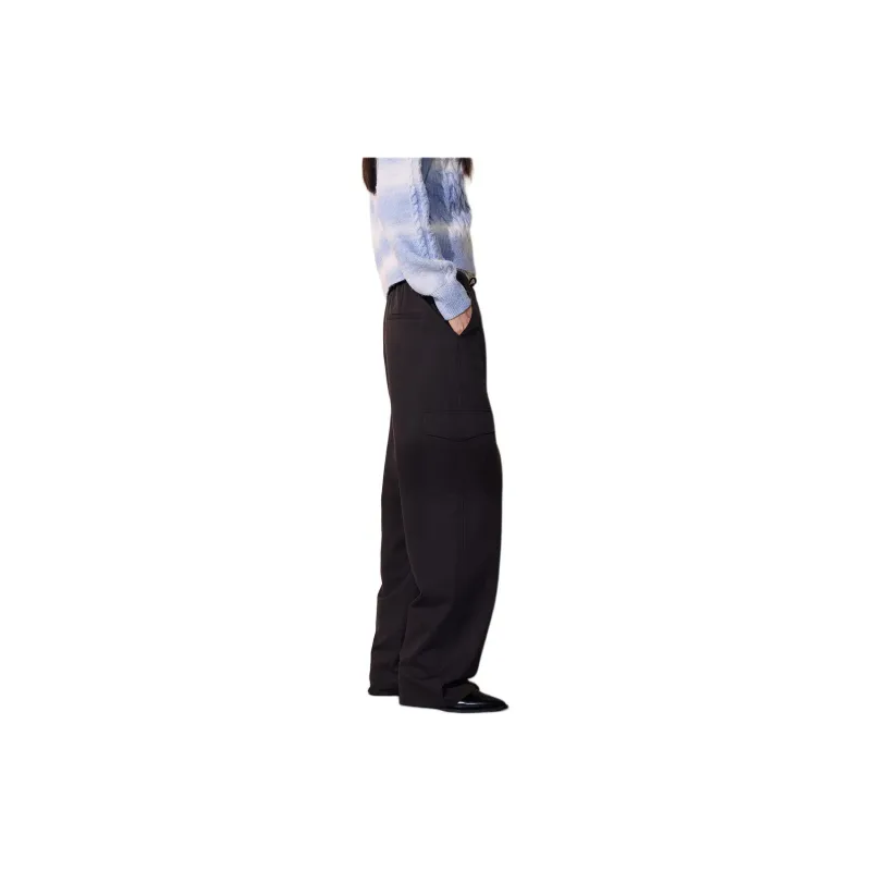 H&M Cargo Pants Women's Dark Brown-4