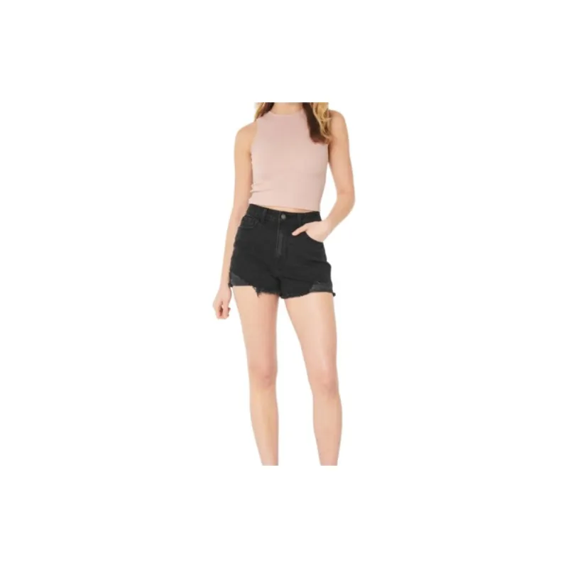 Hollister Denim Shorts Women's Black-1