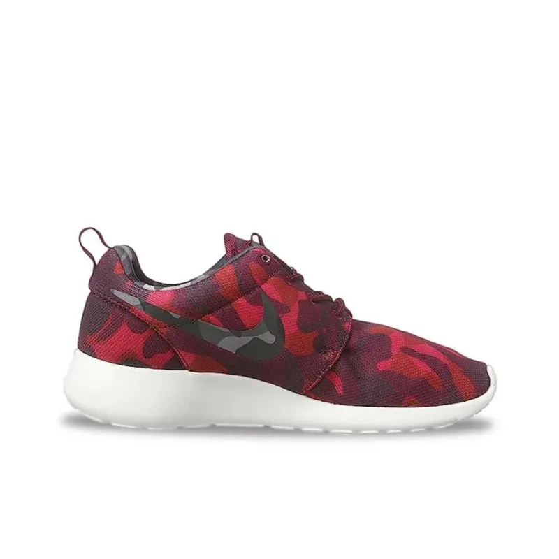 Nike Roshe One Print Deep Garnet Black Gym Red Vry Brry Women's-1