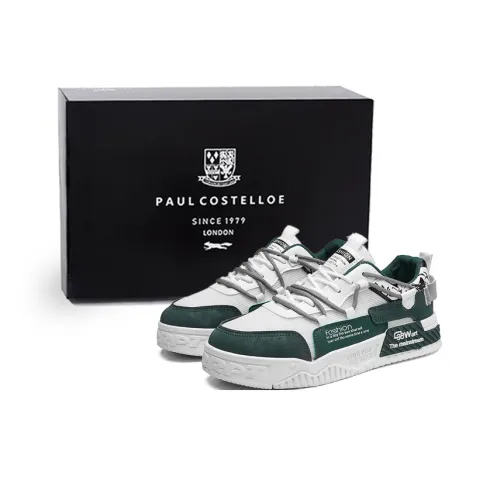 PAUL COSTELLOE Skateboard Shoes Men Low-Top Green