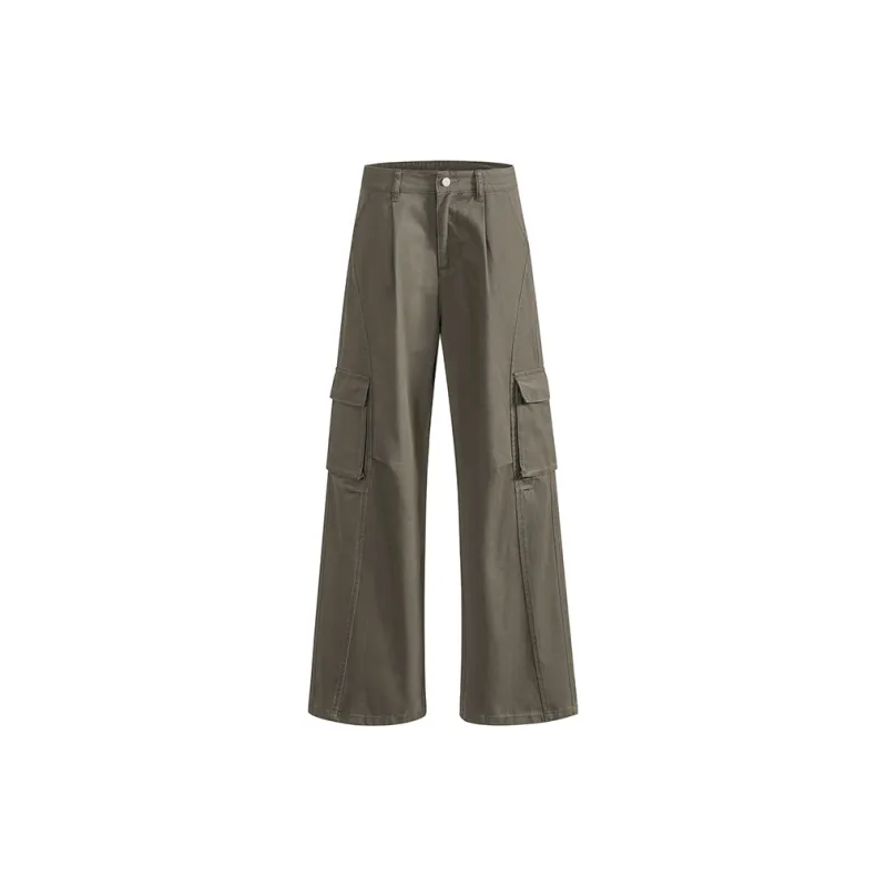 ZXZA Cargo Pants Women's Dark Wheat-1