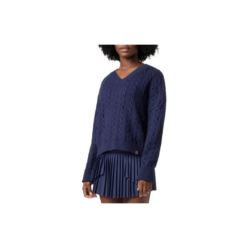 FILA BASELINEChunky FW24 Knitwear Women's Marine Blue-3