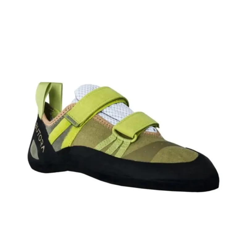 BUTORA Endeavor Moss Wide Cushioned Slip-Resistant Low-Top Hiking Shoes Unisex Yellow Black-2