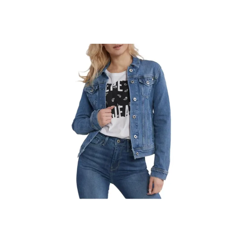 Pepe Jeans Denim Jacket Women's Blue-2