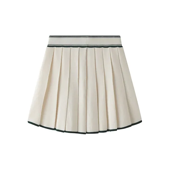 YANGZHIDAO Casual Short Skirts Women's Cream White-1