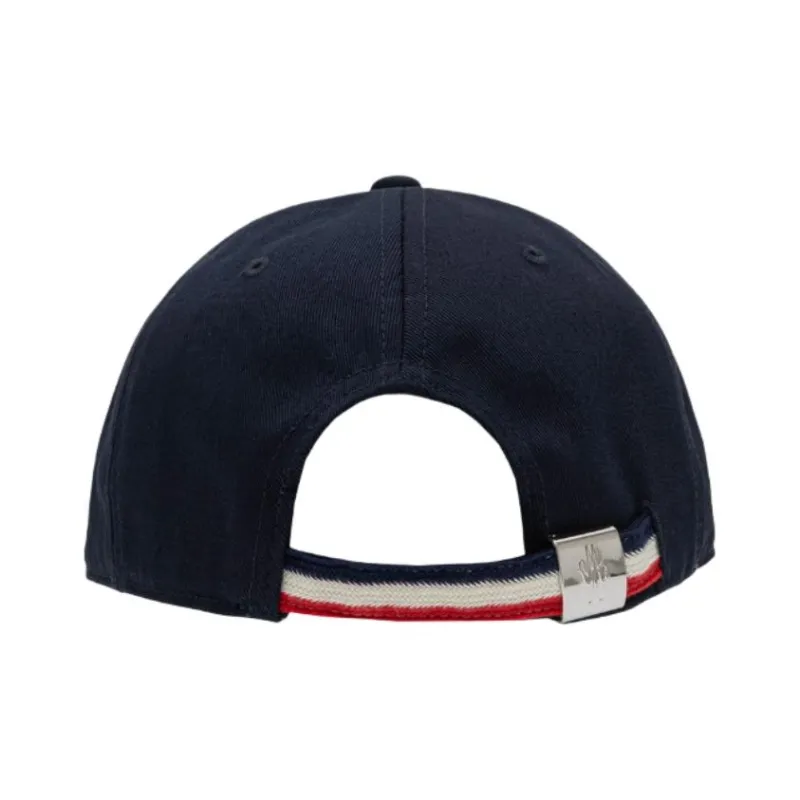 Moncler Cotton Baseball Caps Unisex Navy-2