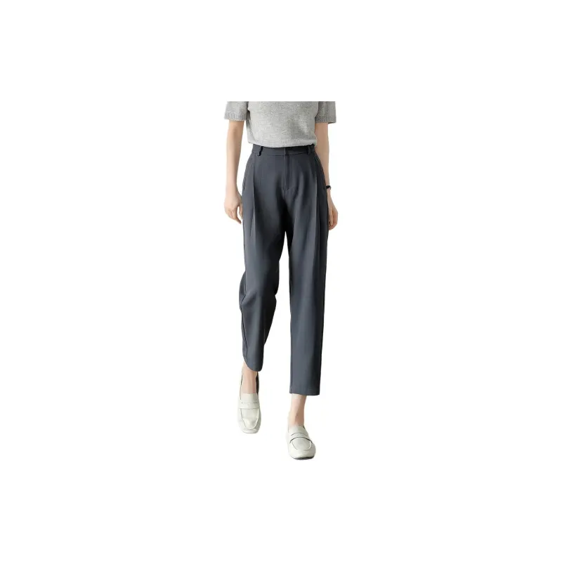 Mo Han Yi Mei Suit Trouser Women's Gray Blue-2