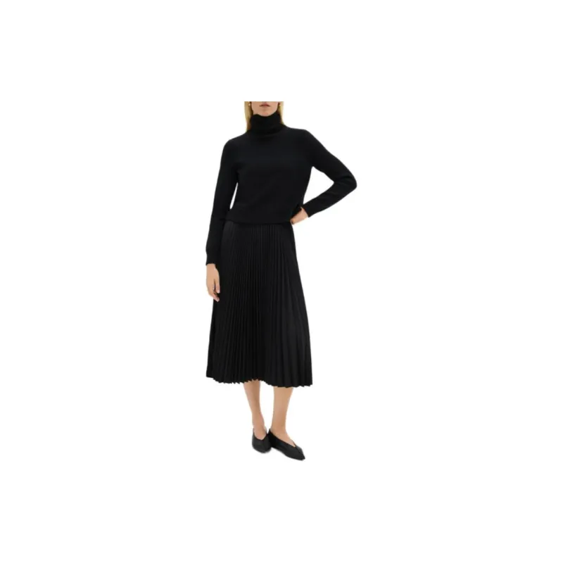 THEORY Stretch Pleated Combo Dress-1