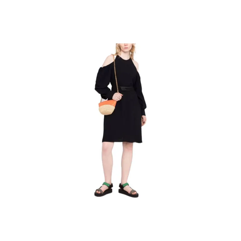 Stella McCartney Long-Sleeved Dresses Women's Black-1