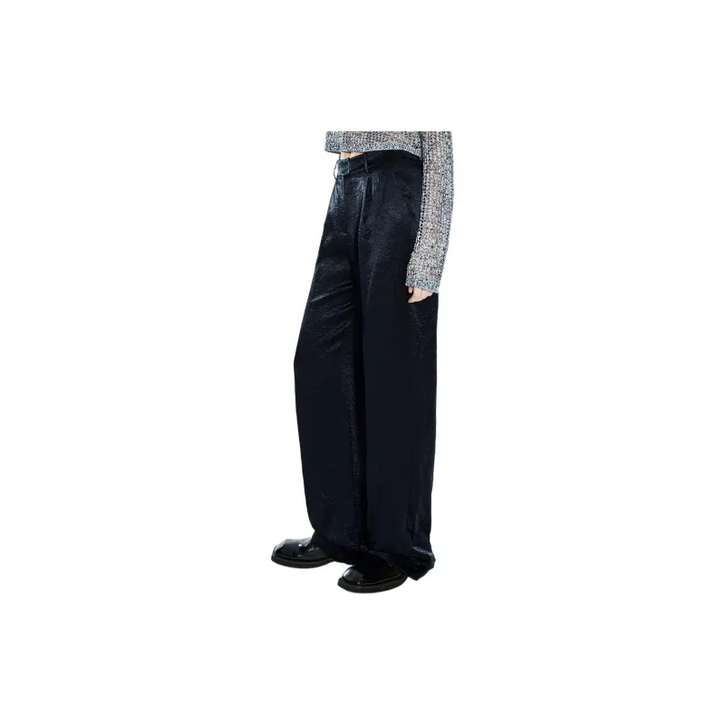 COVERINS Casual Pants Women's Navy Blue-3