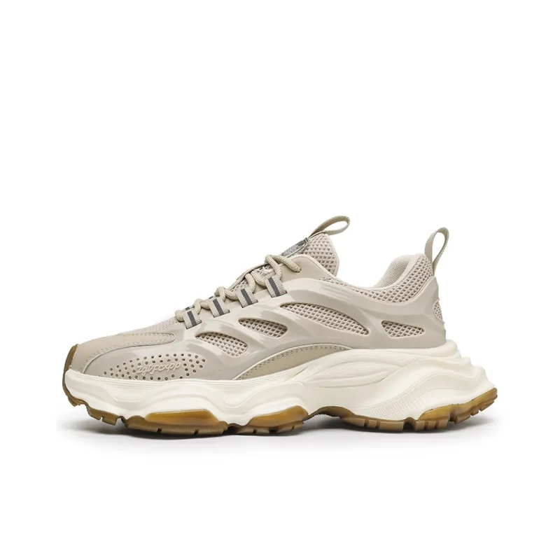 Wooden Rabbit Cushioning Anti-Slip Wear-Resistant Breathable Height Increasing Low-Top Chunky Sneakers Men's-8