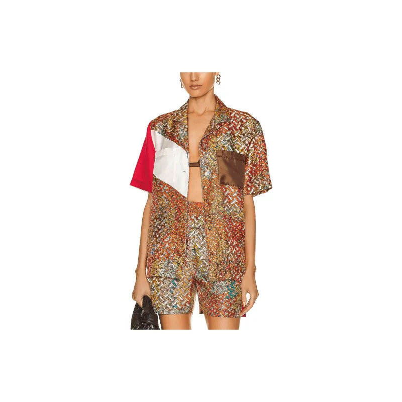 Burberry Monogram print Silk Shirt-3