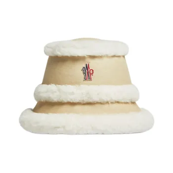 Moncler Shearling trimmed Bucket Hat