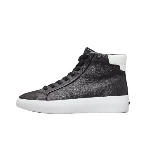 CALVIN KLEIN High-Top Skateboard Shoes Women's Black