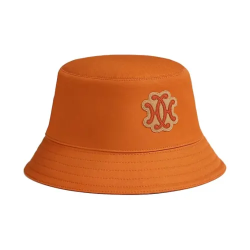 HERMES Cotton Bucket Hats Women's Orange