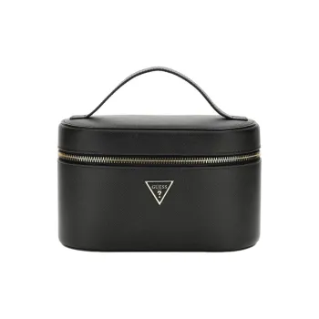 GUESS Polyurethane Makeup Bag Women's Black