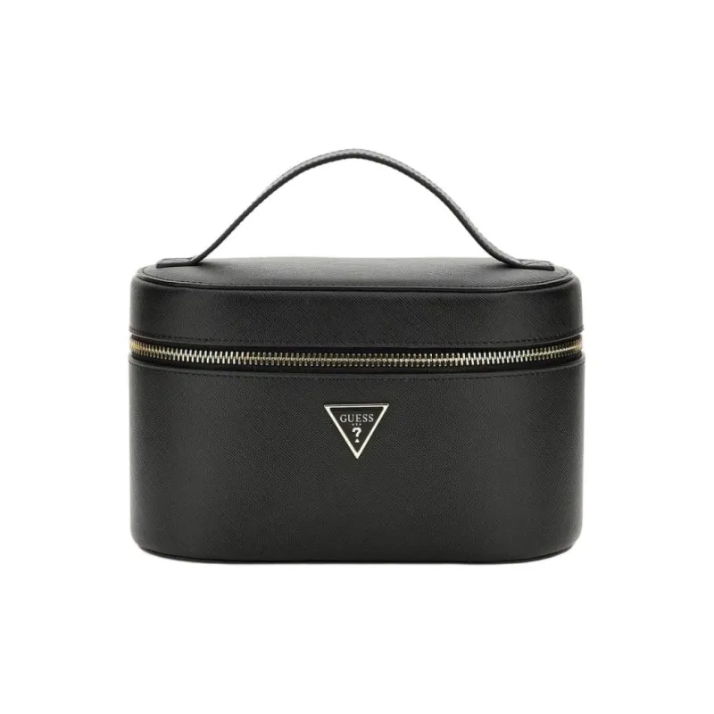 GUESS Polyurethane Makeup Bag Women's Black-0