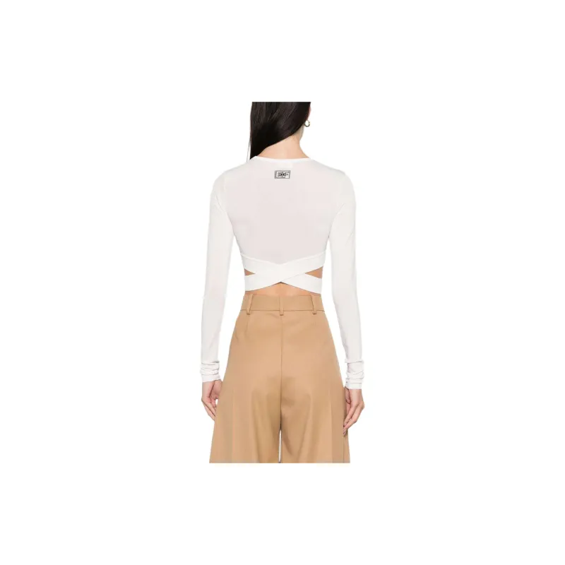 Elisabetta Franchi Cut out Cropped Sweater-3