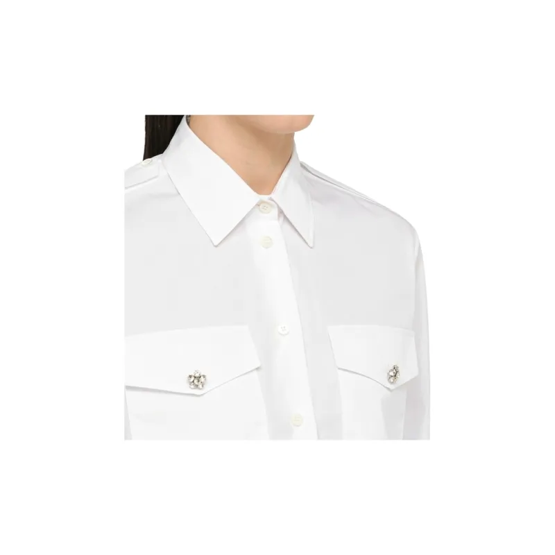PRADA Button Up Cropped Shirt-6