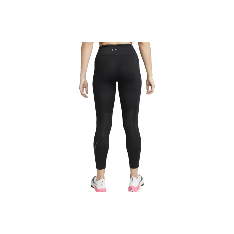 Nike Mid Rise 7/8 Running Leggings With Pockets Leggings Women's Black-1