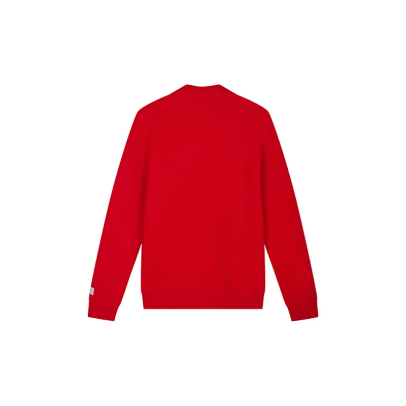 ZIOZIA Sweaters Men Red-1