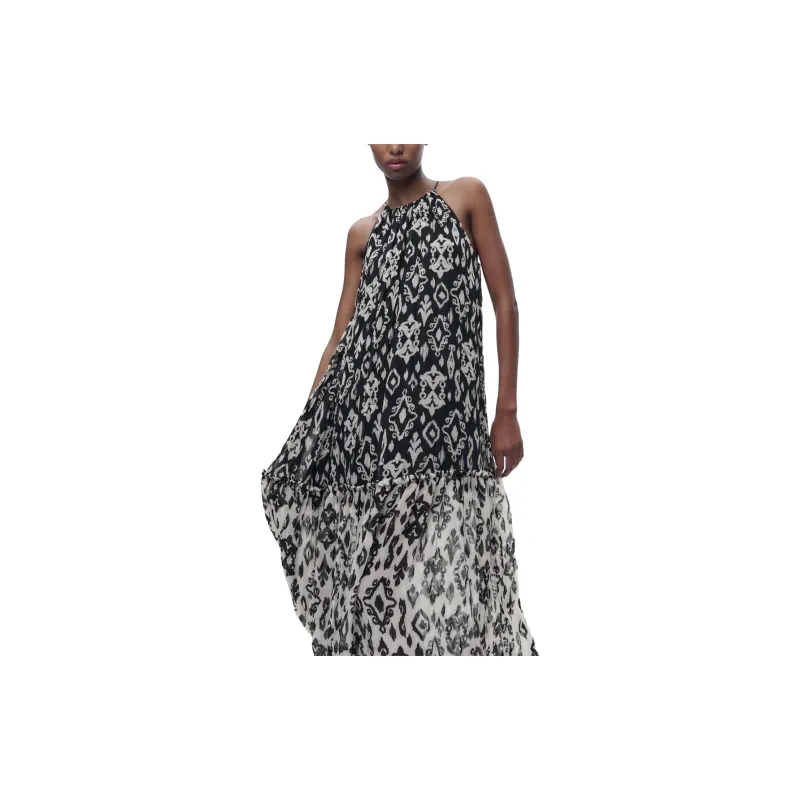 ZARA Sleeveless Dress Women's Black-2
