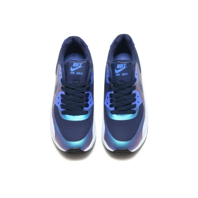 Nike Air Max 90 Cushioning Wear Resistant Low Top Casual Shoes Men's Blue-3