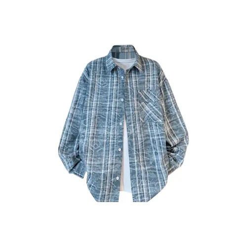 FRQ Shirts Unisex Blue Plaid